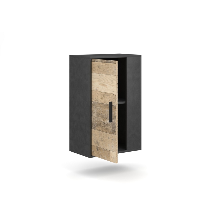 Composition murale BRICK marron/noir