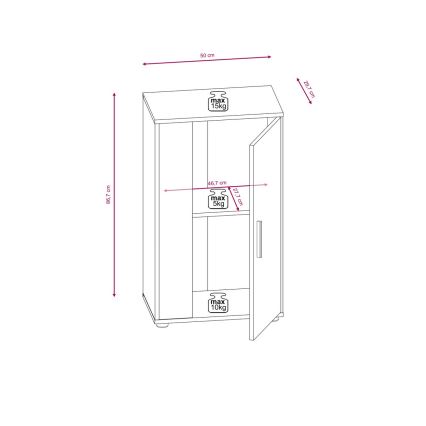 Composition murale BRICK marron/noir
