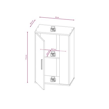 Composition murale BRICK marron/noir