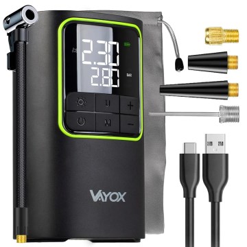 Compresseur d'air de poche numérique 5V 4000 mAh — noir