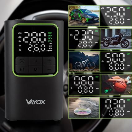 Compresseur d'air de poche numérique 5V 4000 mAh — noir