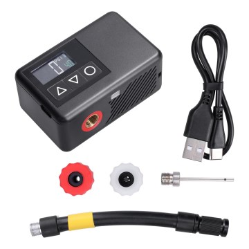 Compresseur d'air numérique de poche 500 mAh 5V, noir
