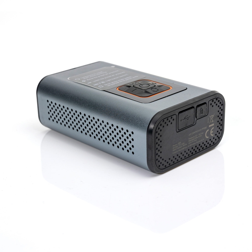 Compresseur numérique de poche LED 3en1 4000 mAh 5W noir