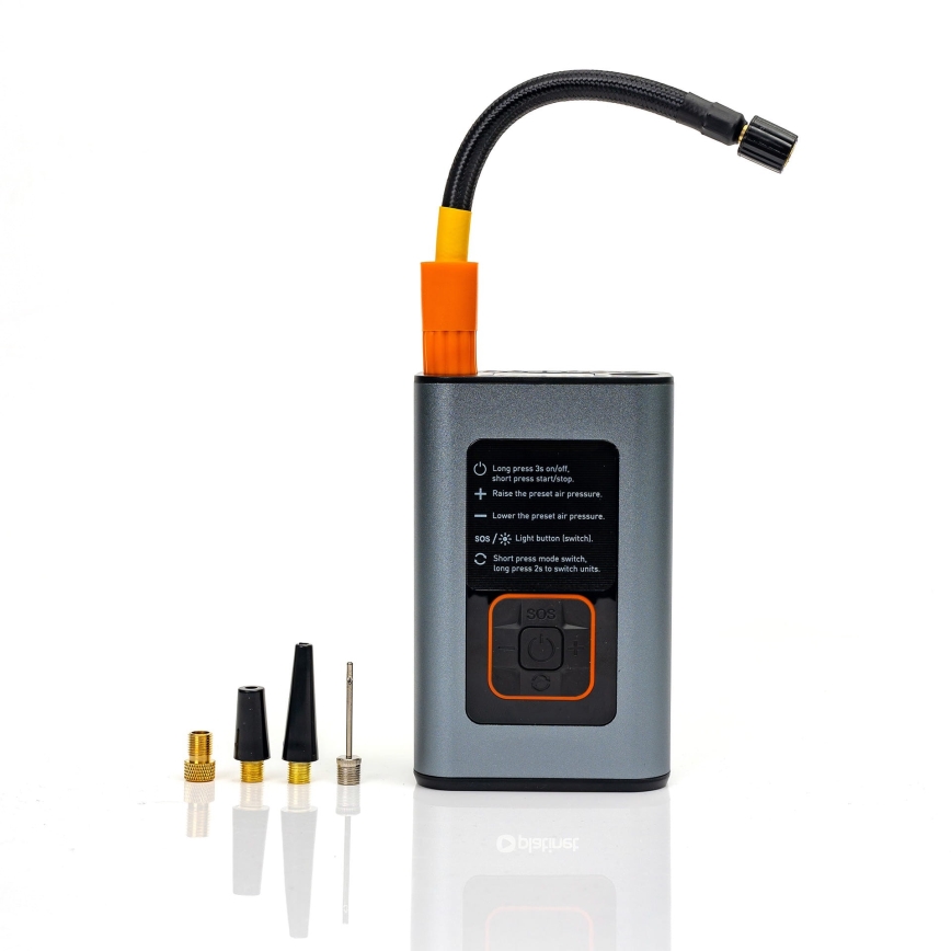 Compresseur numérique de poche LED 3en1 4000 mAh 5W noir