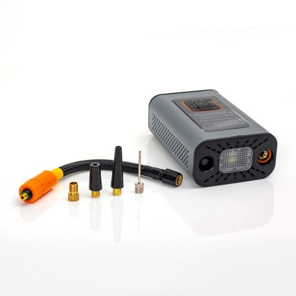 Compresseur numérique de poche LED 3en1 4000 mAh 5W noir