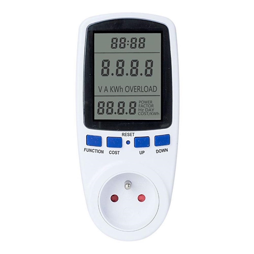 COMPTIMER Compteur de consommation électrique digital 2 pôles + terre 230V