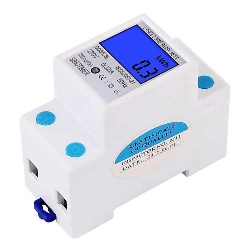 Compteur électrique monophasé 5-80 A 230v 50hz Compteur d'énergie électrique  numérique