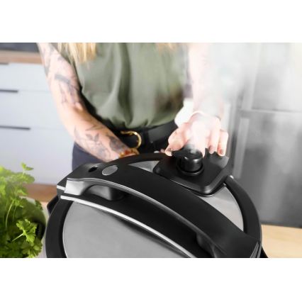 Concept CK8000 - Autocuiseur électrique multifonction et friteuse à air chaud 5,6 l 11-en-1 1500W/230V noir