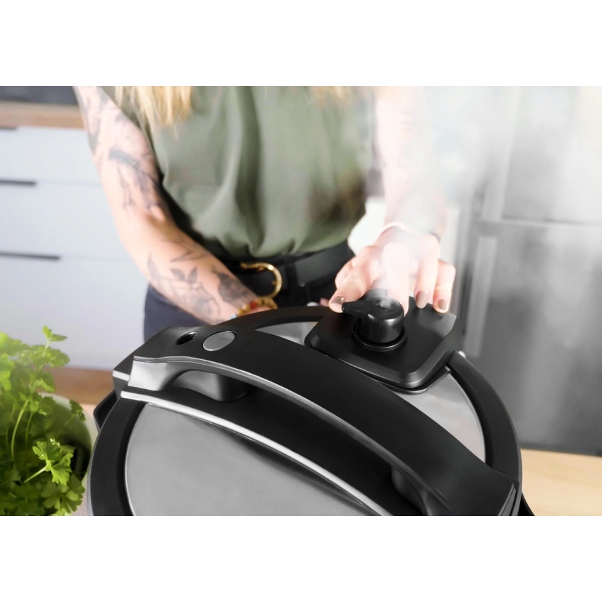 Concept CK8000 - Autocuiseur électrique multifonction et friteuse à air chaud 5,6 l 11-en-1 1500W/230V noir