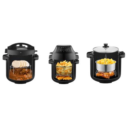 Concept CK8000 - Autocuiseur électrique multifonction et friteuse à air chaud 5,6 l 11-en-1 1500W/230V noir