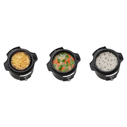 Concept CK8000 - Autocuiseur électrique multifonction et friteuse à air chaud 5,6 l 11-en-1 1500W/230V noir