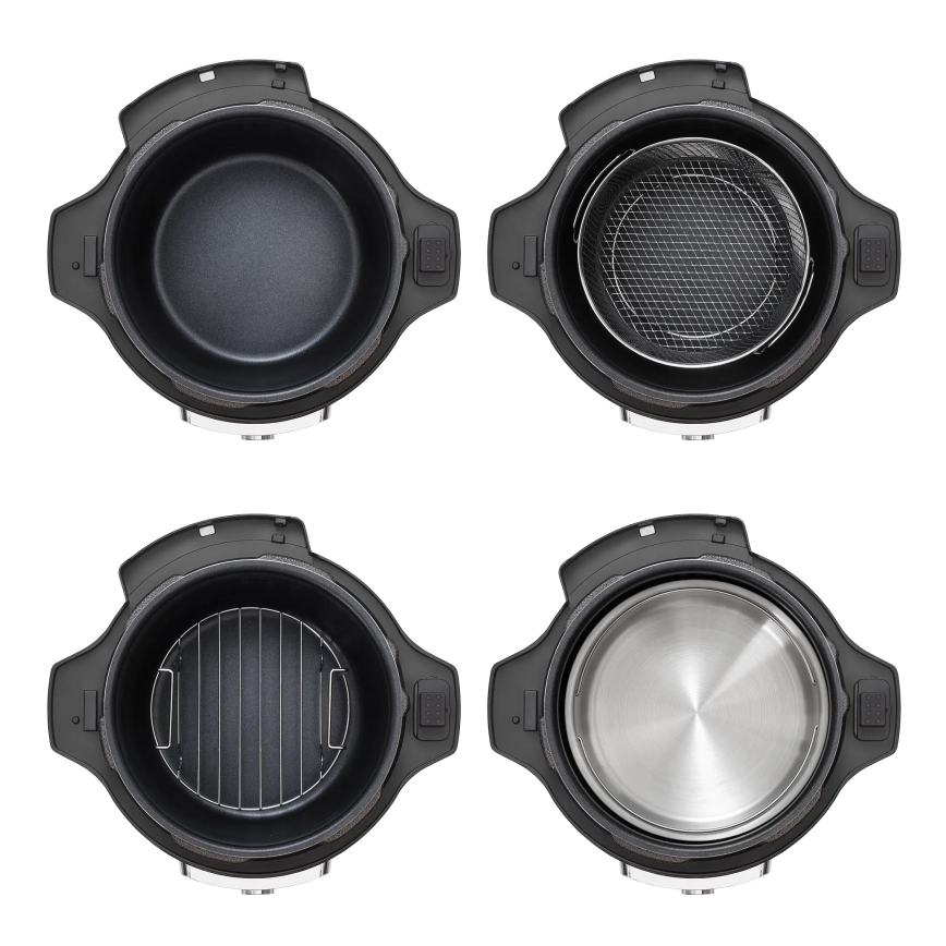 Concept CK8000 - Autocuiseur électrique multifonction et friteuse à air chaud 5,6 l 11-en-1 1500W/230V noir