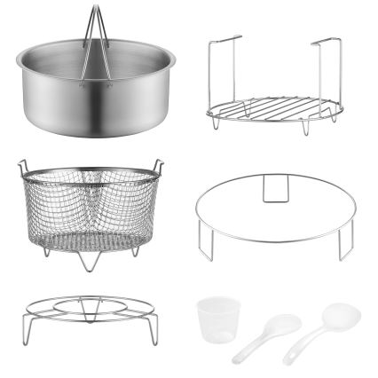 Concept CK8000 - Autocuiseur électrique multifonction et friteuse à air chaud 5,6 l 11-en-1 1500W/230V noir