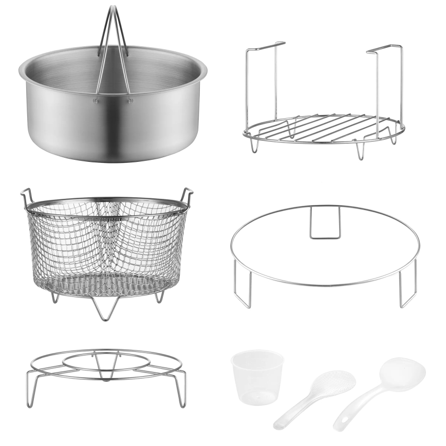 Concept CK8000 - Autocuiseur électrique multifonction et friteuse à air chaud 5,6 l 11-en-1 1500W/230V noir