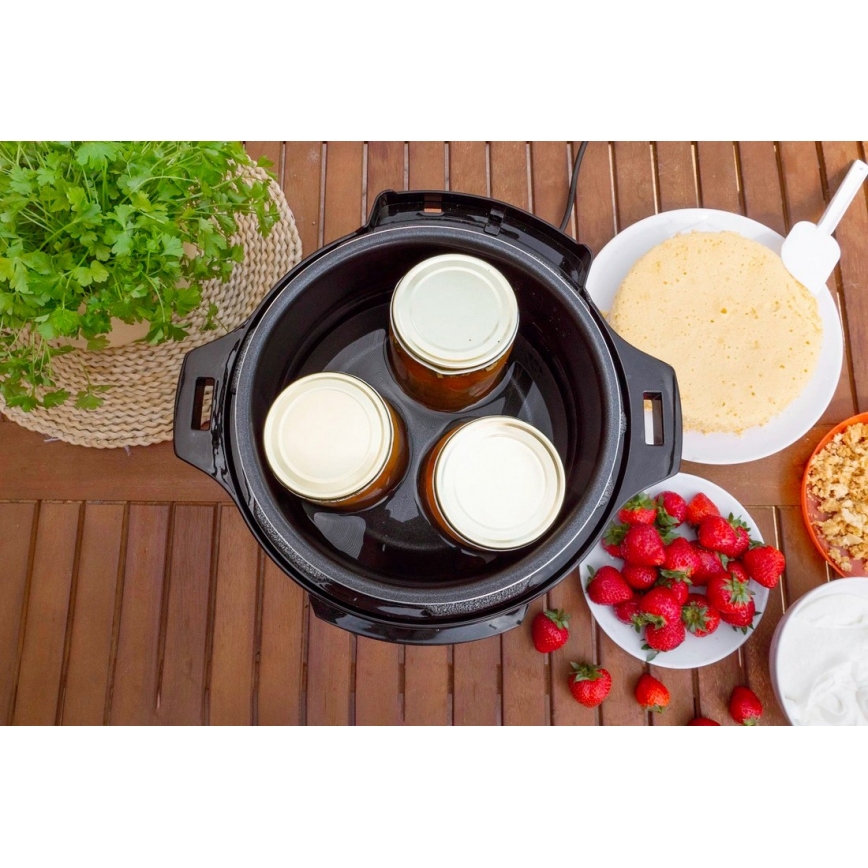 Concept CK8001 - Autocuiseur électrique multifonction 5,6 l 1000 W/230 V Wi‑Fi en acier inoxydable