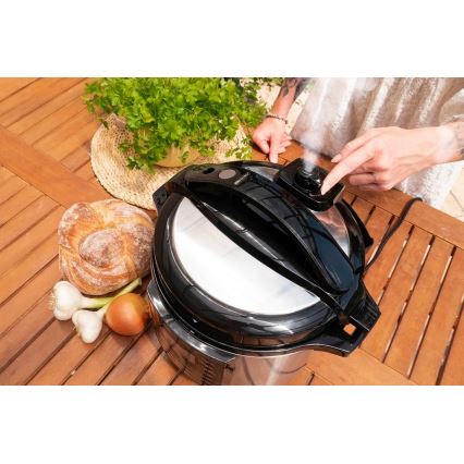 Concept CK8001 - Autocuiseur électrique multifonction 5,6 l 1000 W/230 V Wi‑Fi en acier inoxydable