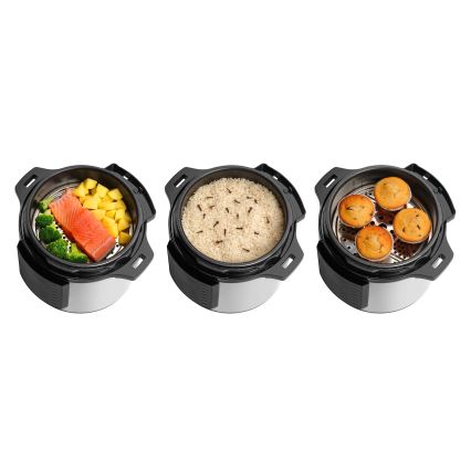 Concept CK8001 - Autocuiseur électrique multifonction 5,6 l 1000 W/230 V Wi‑Fi en acier inoxydable