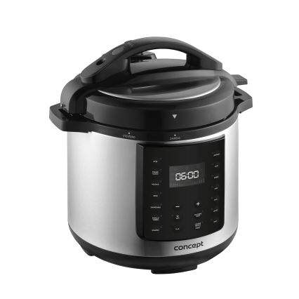 Concept CK8001 - Autocuiseur électrique multifonction 5,6 l 1000 W/230 V Wi‑Fi en acier inoxydable