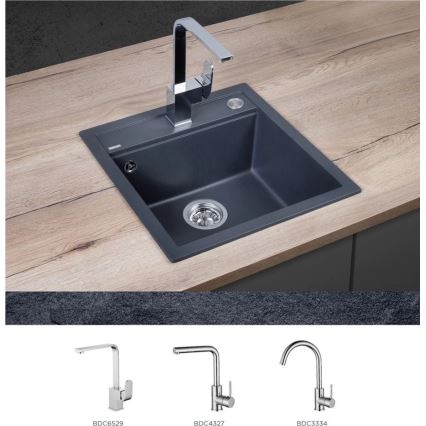 Concept DG00C50DG - Évier de cuisine CUBIS 49x51 cm granit/ gris foncé