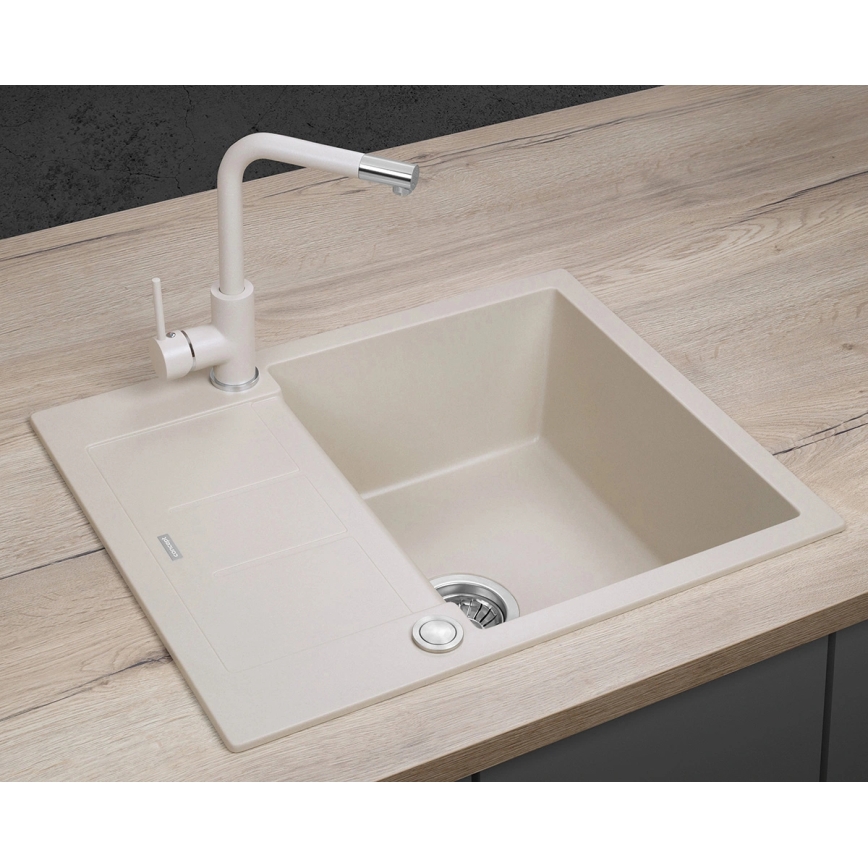 Concept DG05C45BE - Évier de cuisine CUBIS 50 x 62 cm en granit, beige