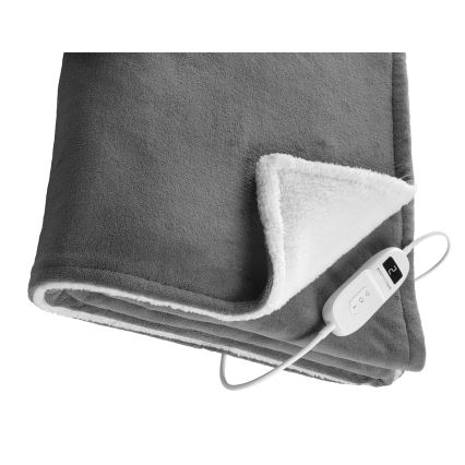 Concept DV7420 - Couverture chauffante électrique 160W/230V 180x130 cm gris/blanc