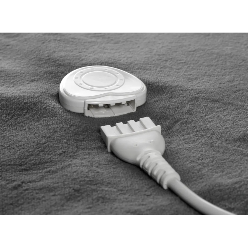 Concept DV7420 - Couverture chauffante électrique 160W/230V 180x130 cm gris/blanc
