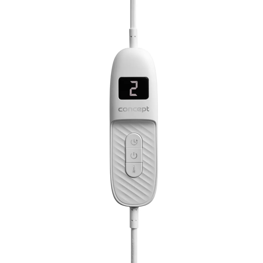 Concept DV7420 - Couverture chauffante électrique 160W/230V 180x130 cm gris/blanc