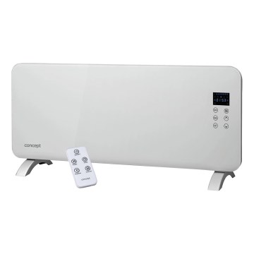 Concept KS4000 - Convecteur / radiateur électrique 1000/2000 W IP24 blanc + télécommande