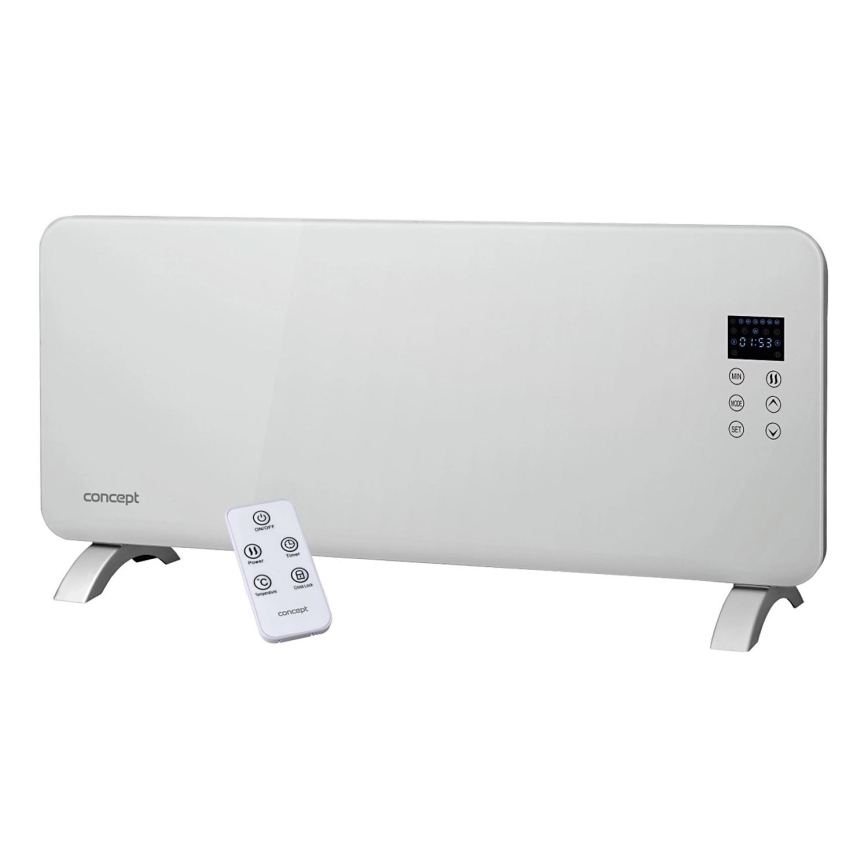 Concept KS4000 - Convecteur / radiateur électrique 1000/2000 W IP24 blanc + télécommande