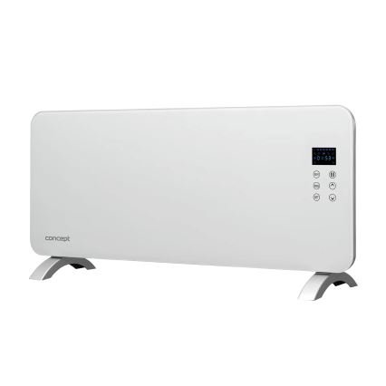 Concept KS4000 - Convecteur / radiateur électrique 1000/2000 W IP24 blanc + télécommande