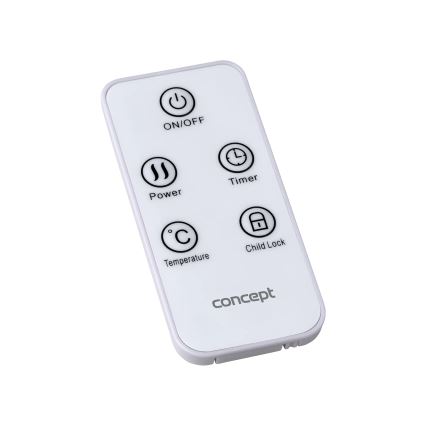 Concept KS4000 - Convecteur / radiateur électrique 1000/2000 W IP24 blanc + télécommande