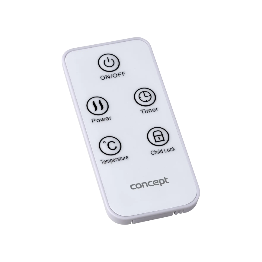 Concept KS4000 - Convecteur / radiateur électrique 1000/2000 W IP24 blanc + télécommande