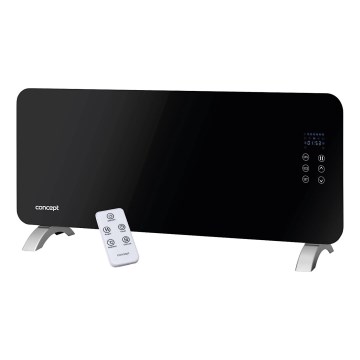 Concept KS4010 - Convecteur électrique 1000/2000 W IP24 noir + télécommande