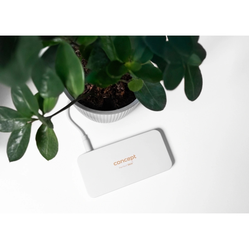 Concept KZ2010 - Miroir de poche cosmétique LED PERFECT SKIN LED/1,5W/5V 4500-5500K 300 mAh blanc