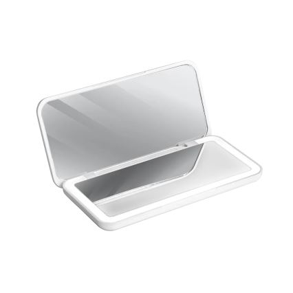 Concept KZ2010 - Miroir de poche cosmétique LED PERFECT SKIN LED/1,5W/5V 4500-5500K 300 mAh blanc