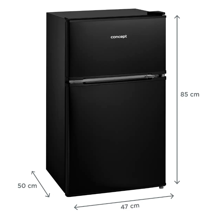 Concept LFT2047bcN - Réfrigérateur combiné 87 l, noir