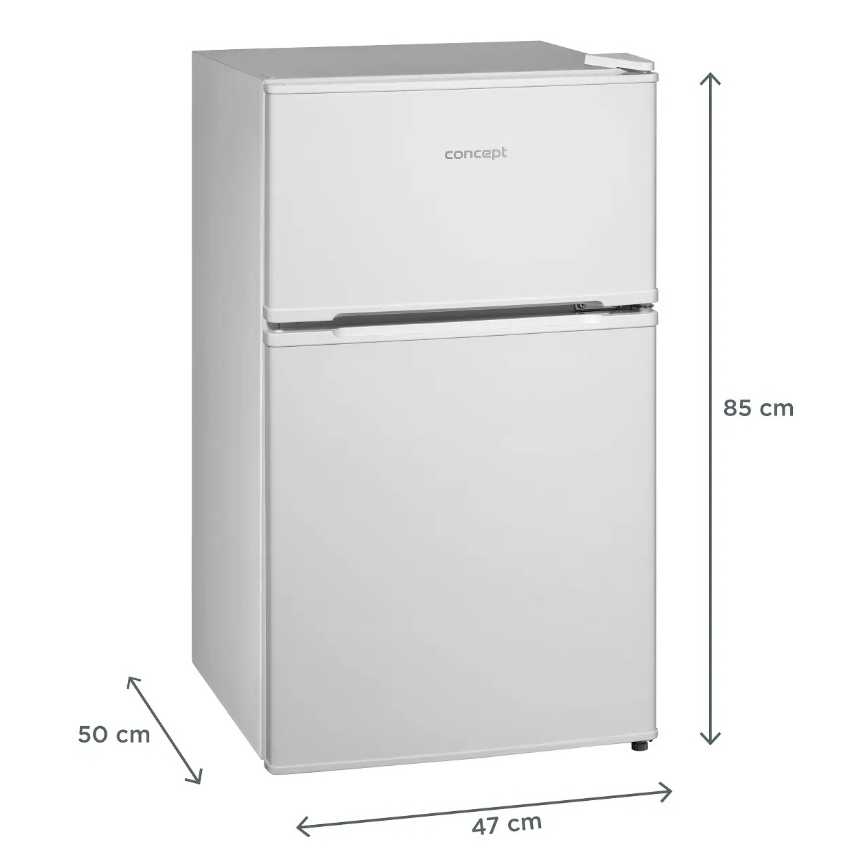 Concept LFT2047whN - Réfrigérateur combiné 87 l, blanc