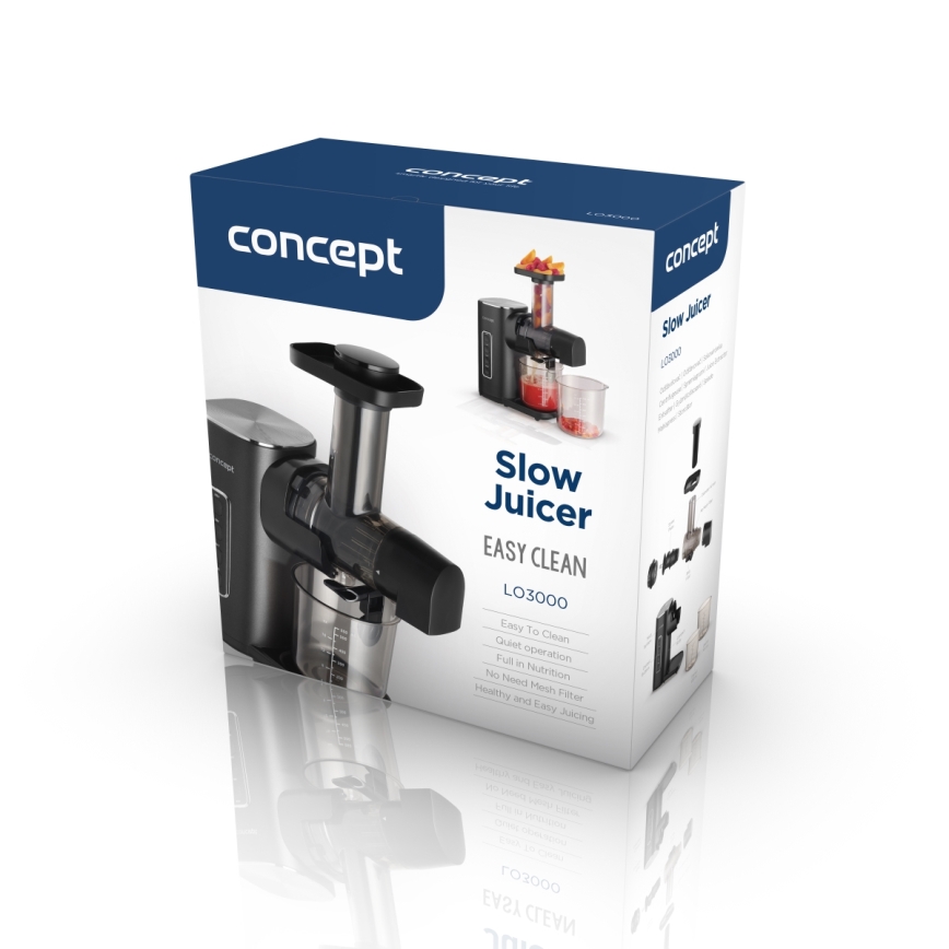 Concept LO3000 - Extracteur de jus à vis EASY CLEAN 150W/230V
