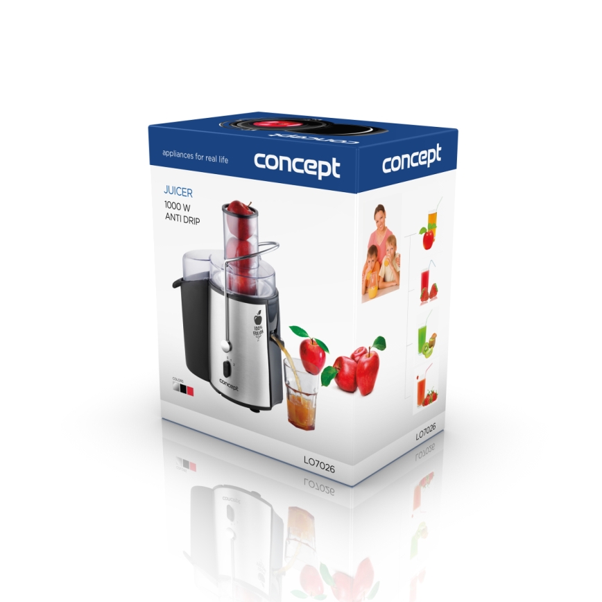 Concept LO7026 - Centrifugeuse 1000W/230V noir/inox