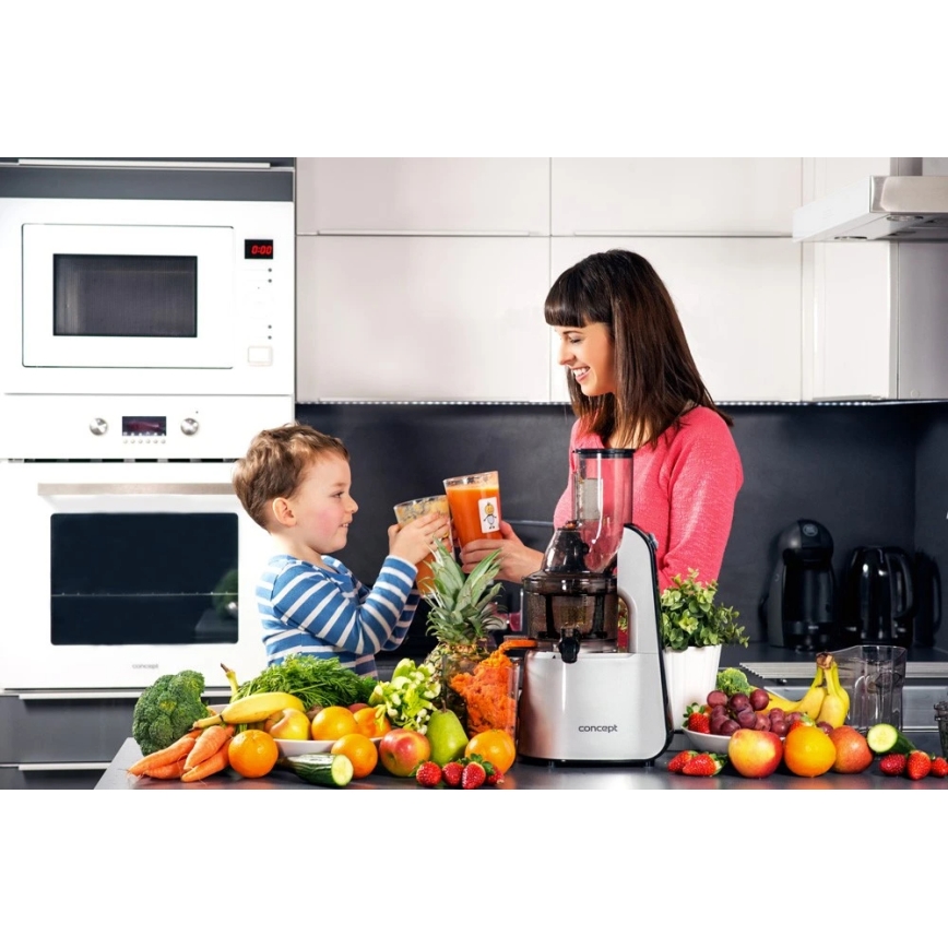 Concept LO7065 - Extracteur de jus à vis lente 3 en 1 240W/230V gris
