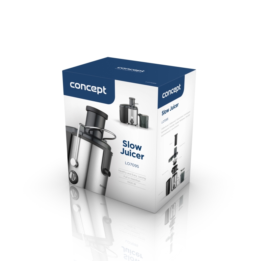 Concept LO7095 - Centrifugeuse 1000W/230V noir/inox