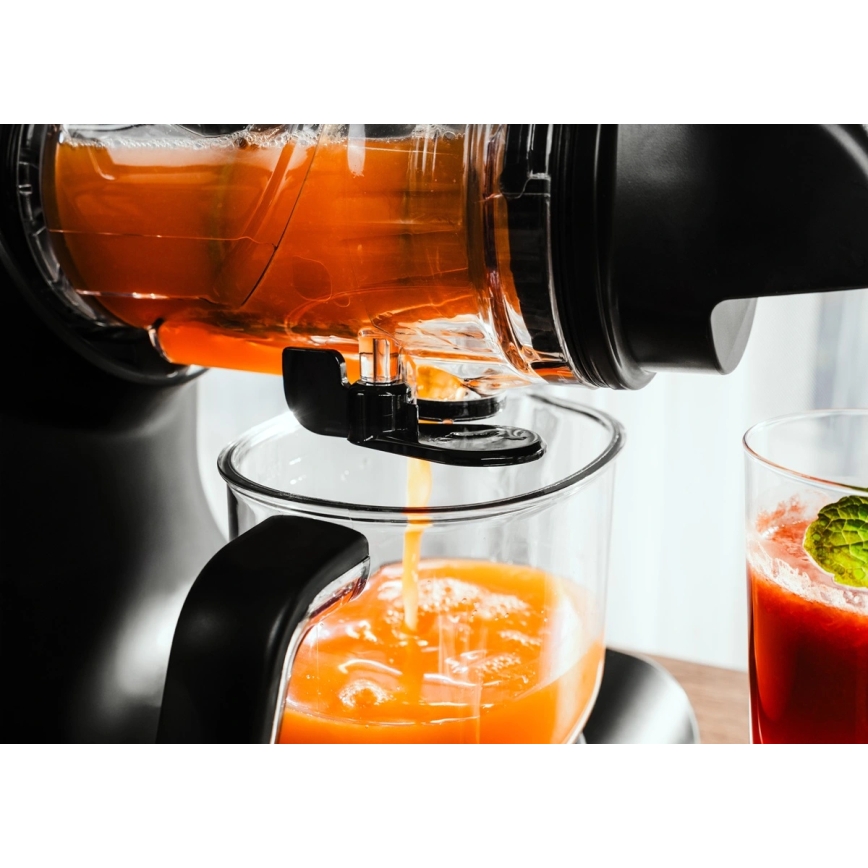 Concept LO7250 - Extracteur de jus à vis horizontal 200W/230V noir/inox