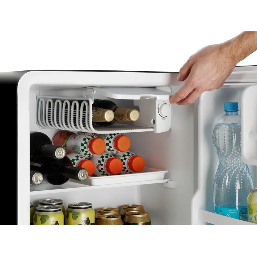 Concept LR2047bcN - Minibar rétro 47 l noir