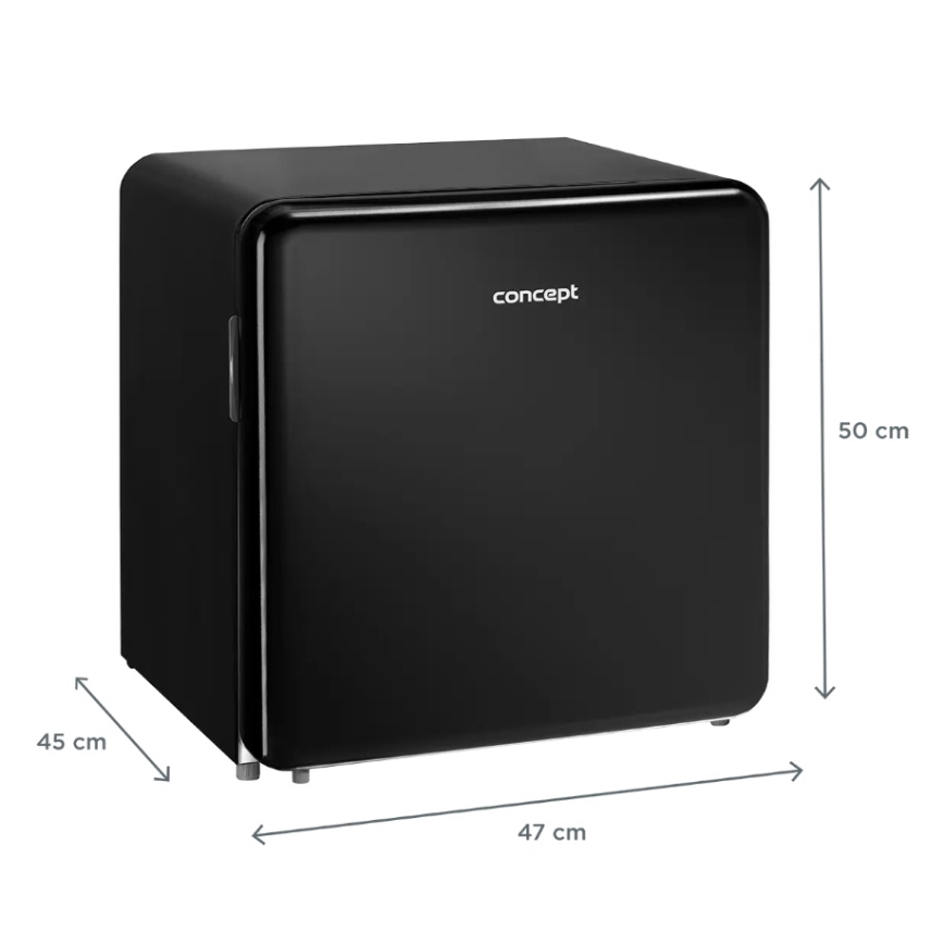 Concept LR2047bcN - Minibar rétro 47 l noir