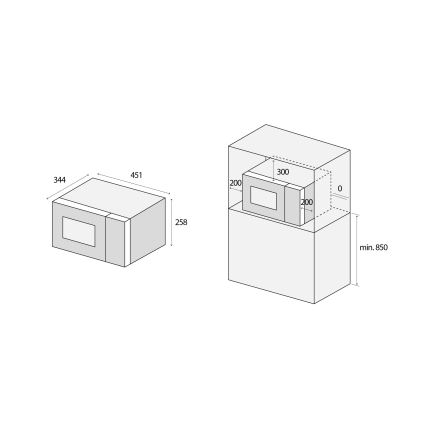 Concept MT3520bc - Micro-ondes 800 W/230 V 20 l, noir