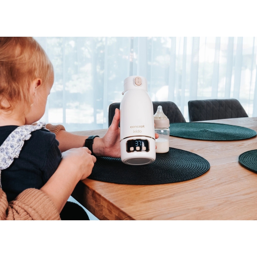 Concept OC4000 - Chauffe-eau et chauffe-biberon de voyage KIDO 500 ml 36W/7,4V 5000 mAh beige