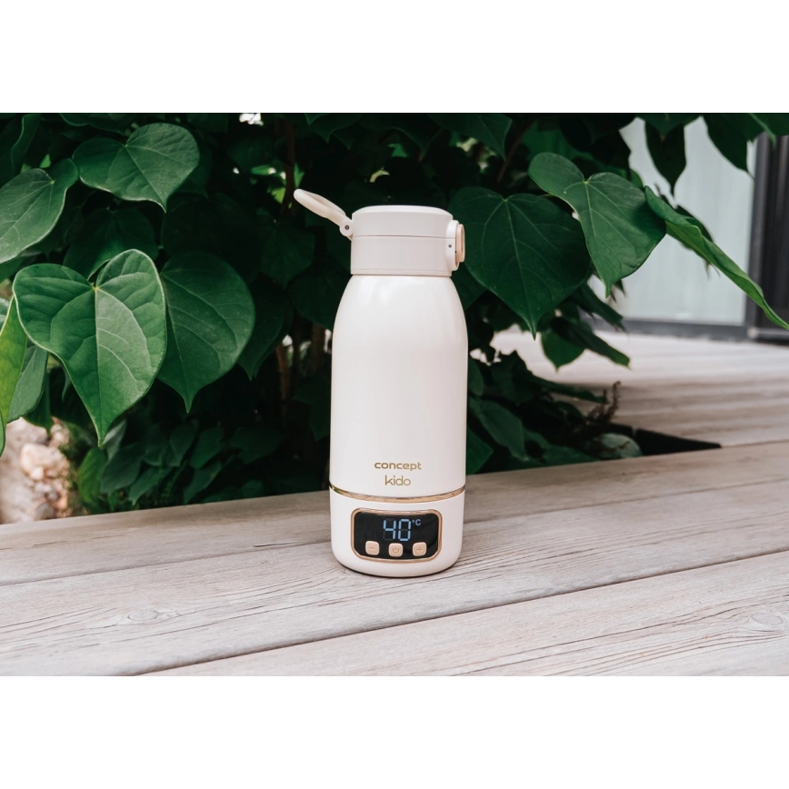 Concept OC4000 - Chauffe-eau et chauffe-biberon de voyage KIDO 500 ml 36W/7,4V 5000 mAh beige