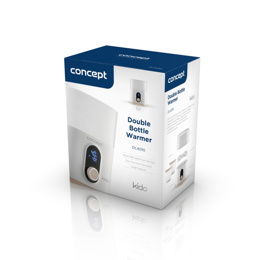 Concept OL4010 - Chauffe-biberon 3 en 1 KIDO 200W/230V blanc