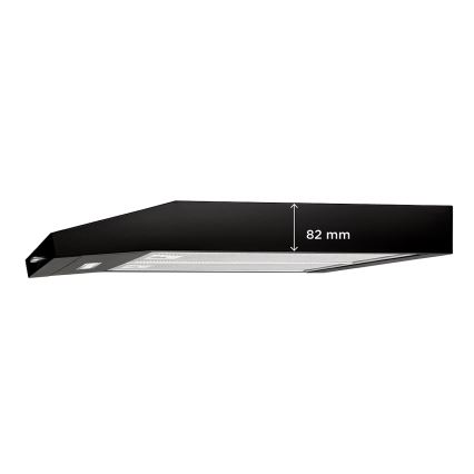 Concept OPP1260bc - Hotte aspirante sous-meuble 59,5 cm noire