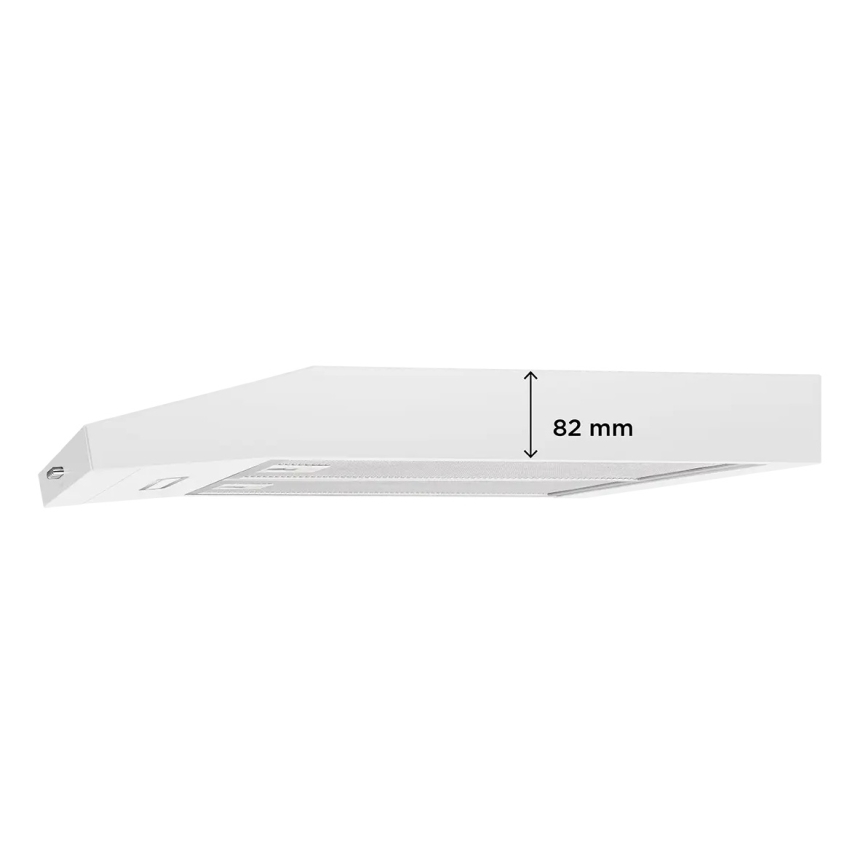 Concept OPP1260wh - Hotte aspirante sous-meuble 59,5 cm blanche